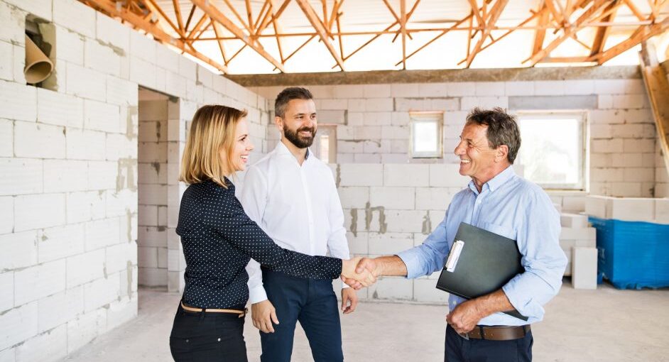 Clients meeting with Home Remodeling Contractor