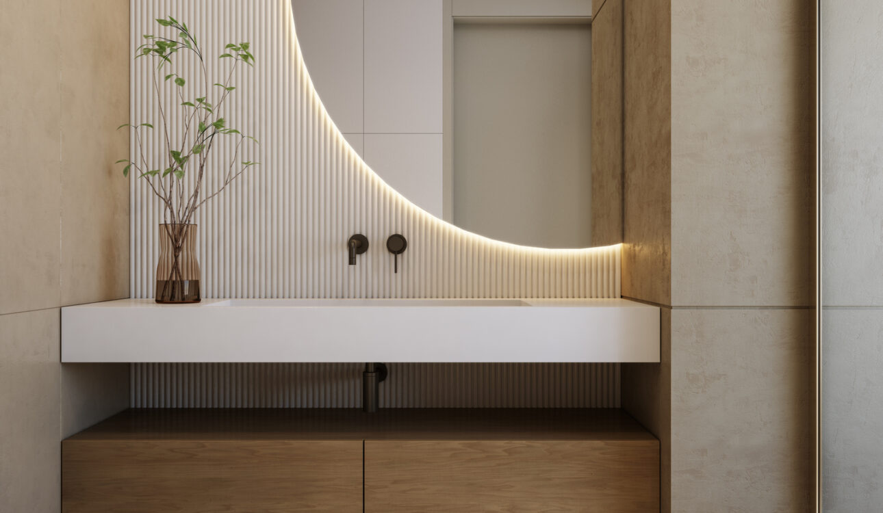 Minimalist bathroom design - McLean VA