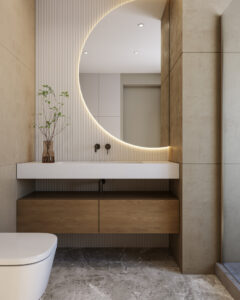 Minimalist bathroom design - McLean VA