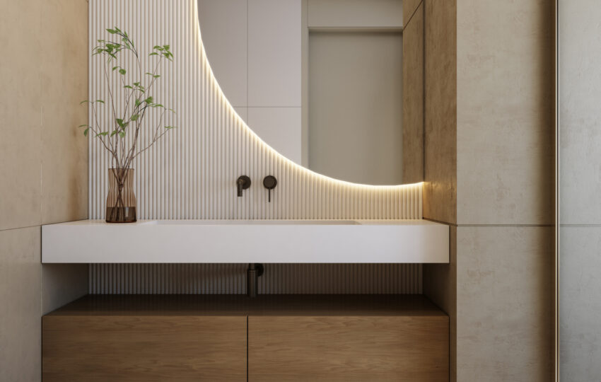 Minimalist bathroom design - McLean VA