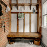 Mud room with storage for active families in Northern VA